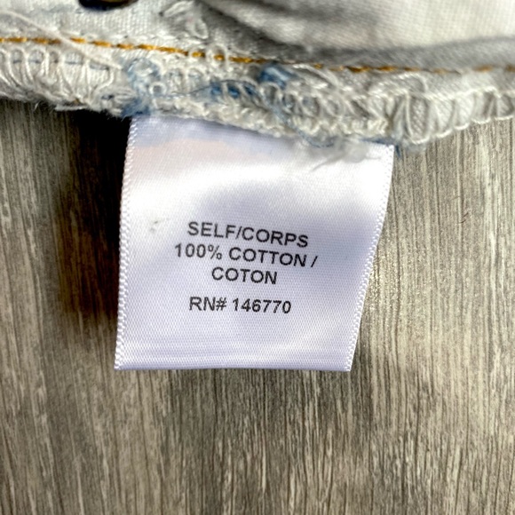 🖤🍬NWT RE/DONE X LEVI’S HIGH RISE ANKLE CROP JEANS DISTRESSED LIGHTWASH SIZE 24 - Picture 12 of 17